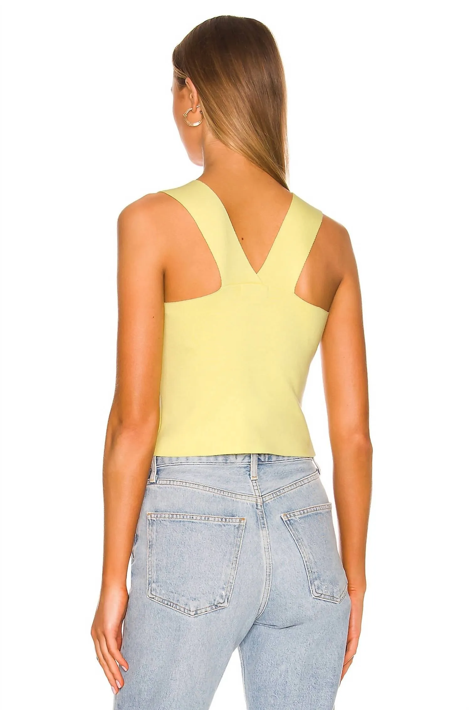 525 America - Wide Strap Square Neck Tank Top