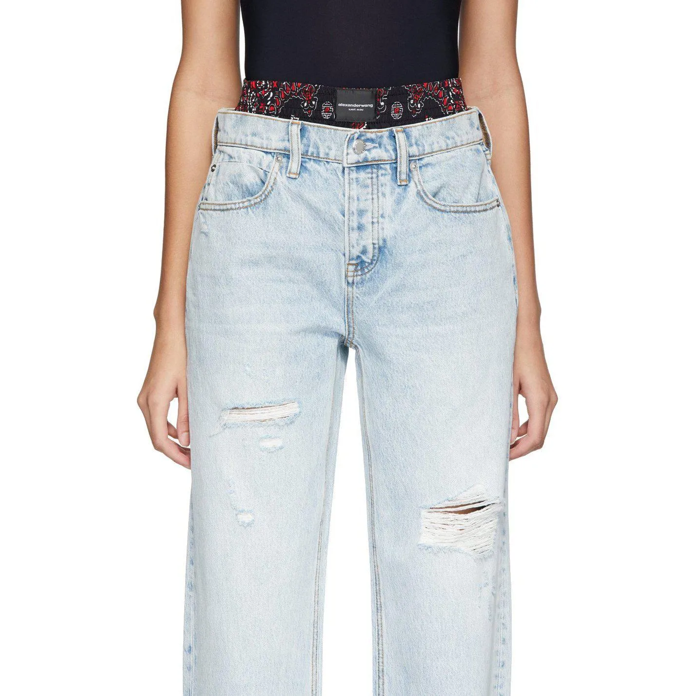 Alexander Wang Blue Rival Mix Jeans