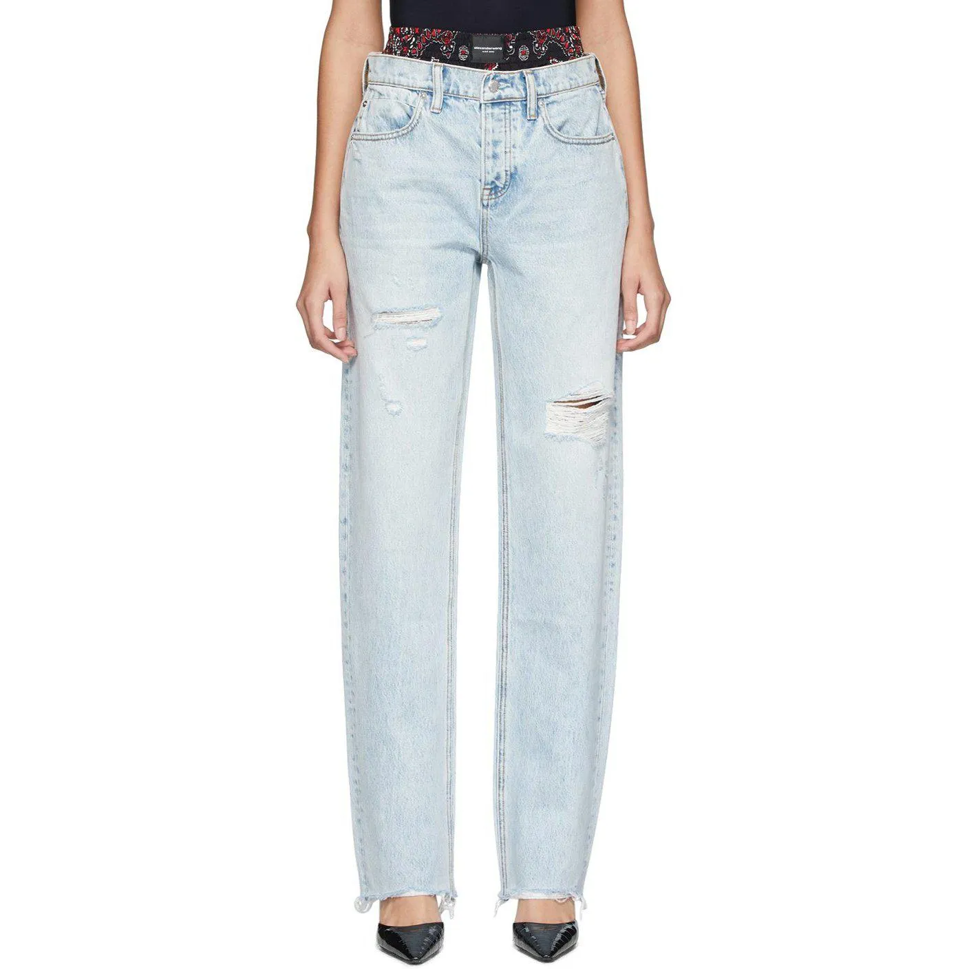 Alexander Wang Blue Rival Mix Jeans