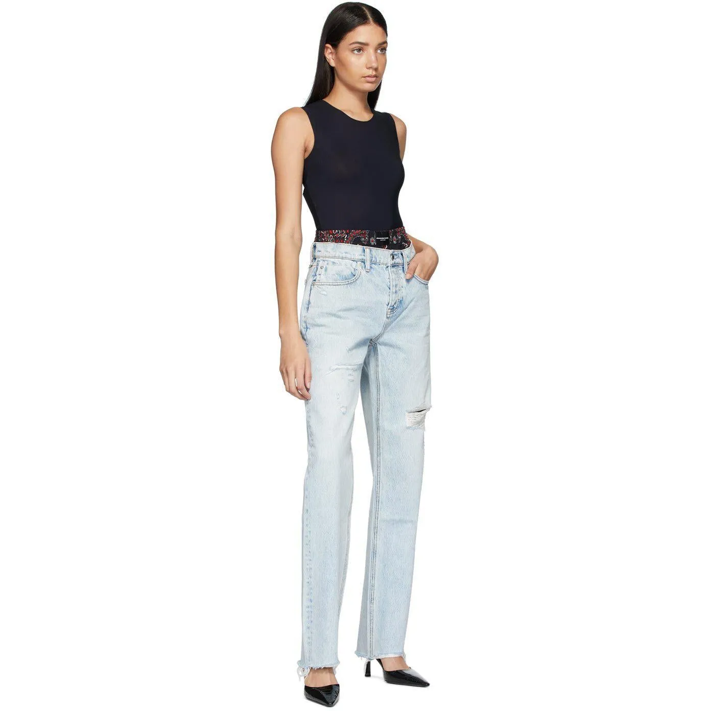 Alexander Wang Blue Rival Mix Jeans