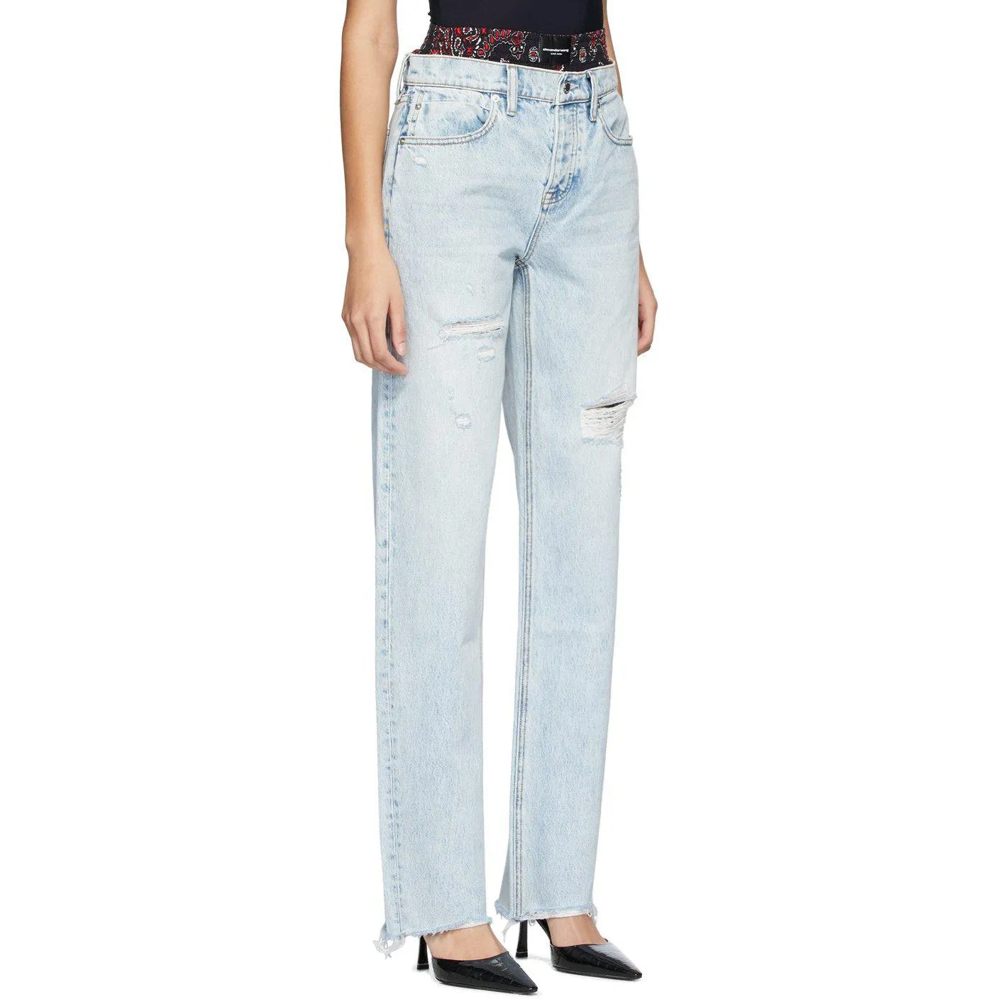 Alexander Wang Blue Rival Mix Jeans