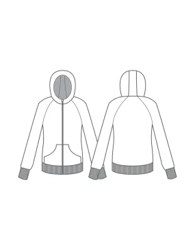 Banded Full Zip Hoody