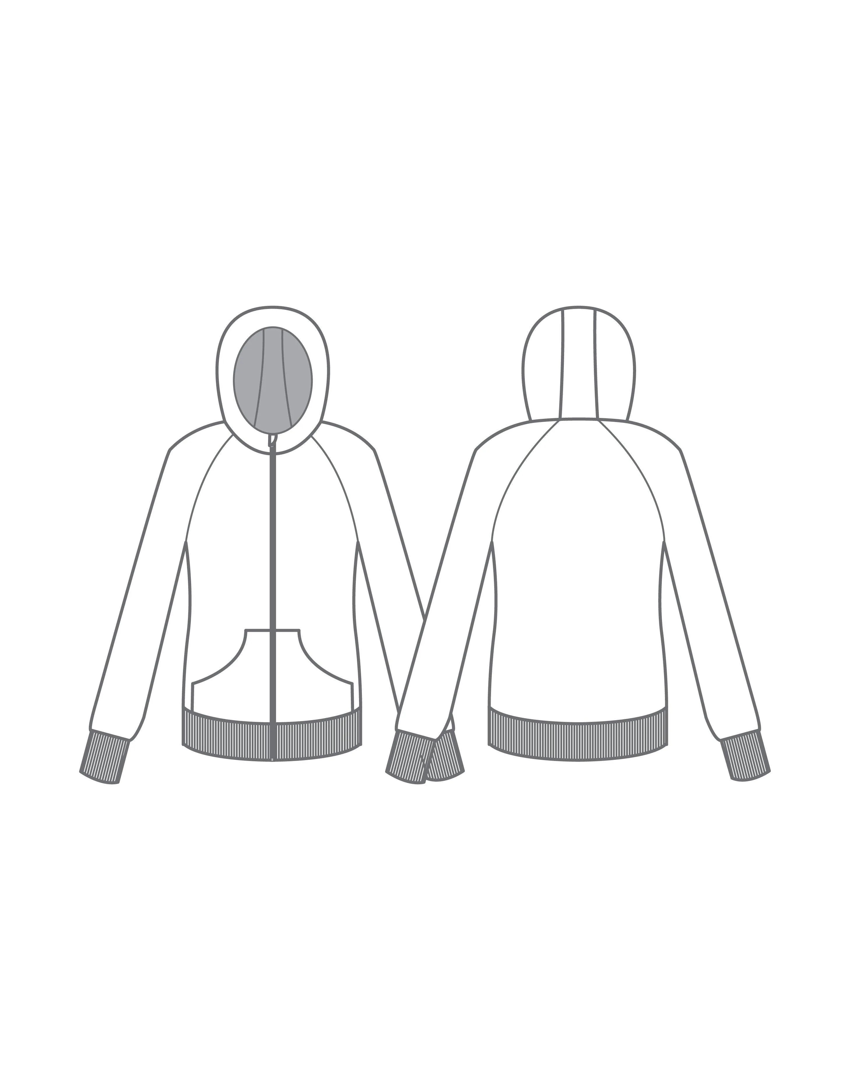 Banded Full Zip Hoody