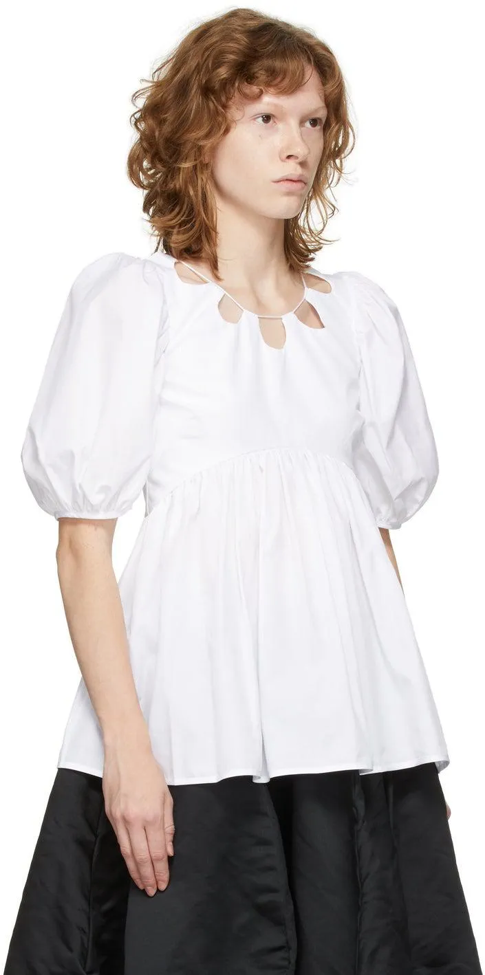 Cecilie Bahnsen White Organic Hope Blouse