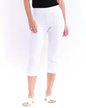 Crop Bengaline Pant - White
