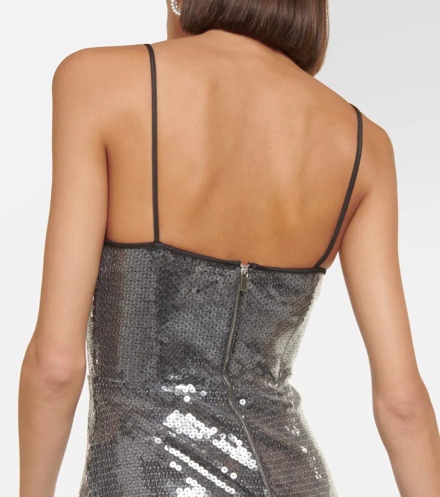 David Koma Sequined pencil midi dress