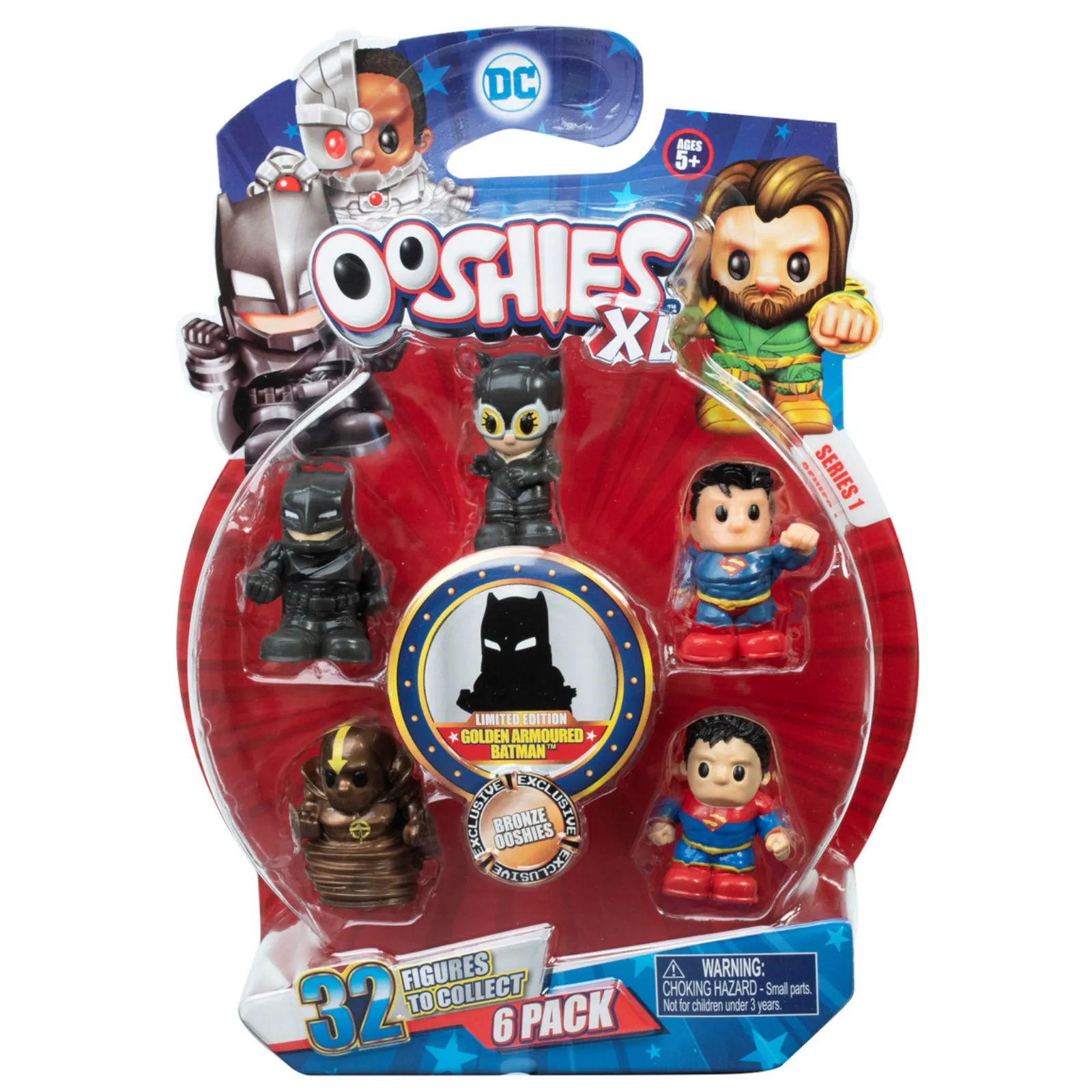 Dc Ooshies Xl Series 1 Kids Pencil Topper - 6 Pack