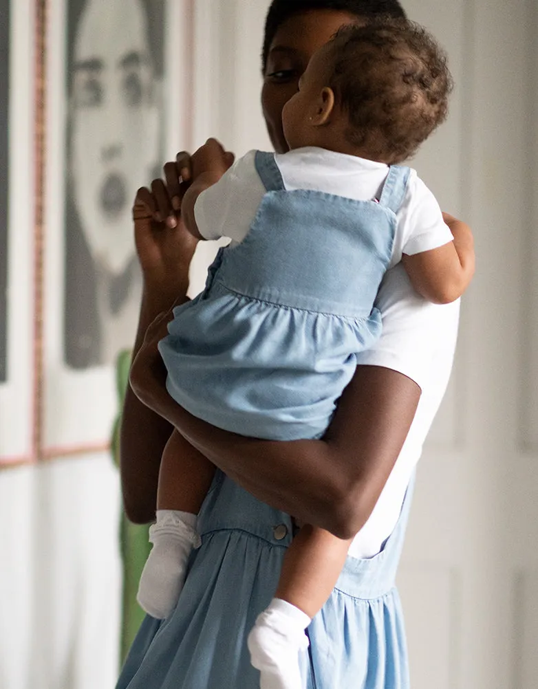 Denim Pinafore Baby Dress