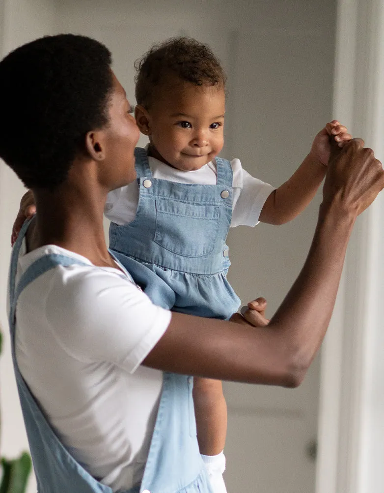 Denim Pinafore Baby Dress