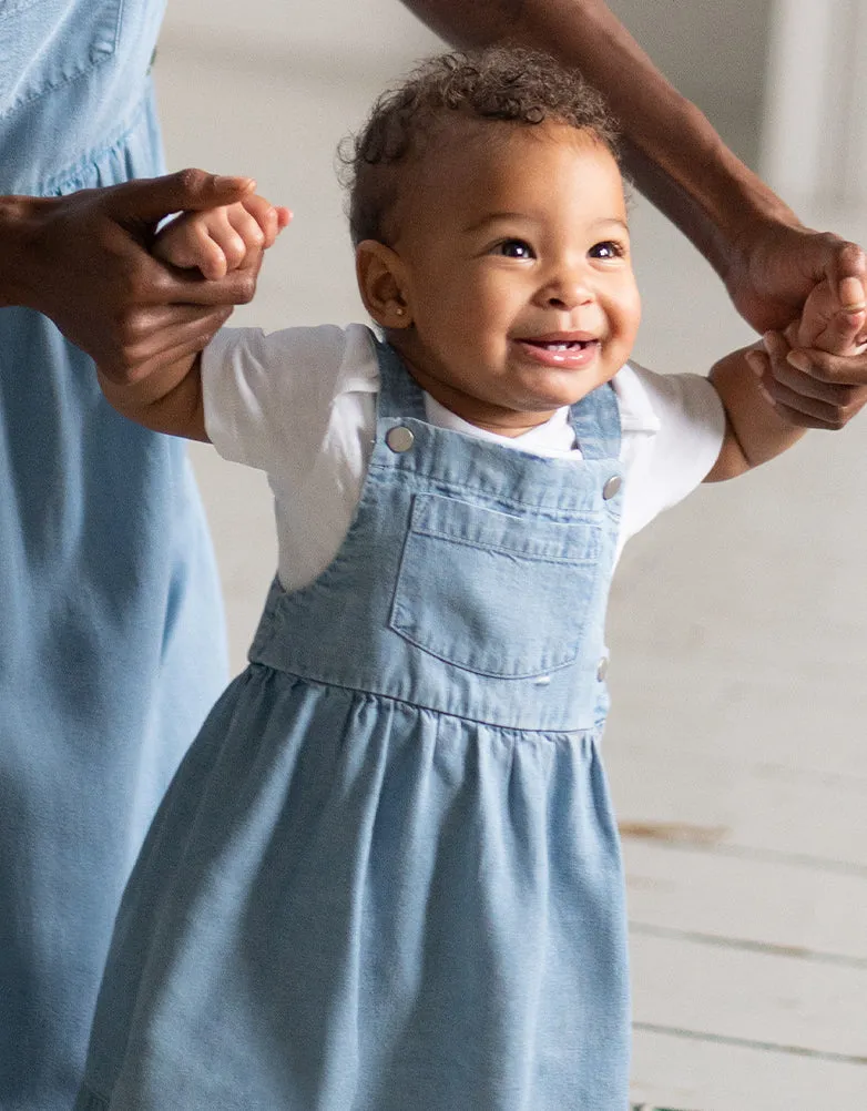 Denim Pinafore Baby Dress