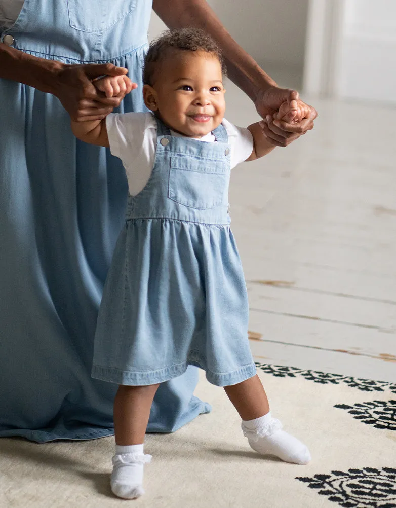 Denim Pinafore Baby Dress