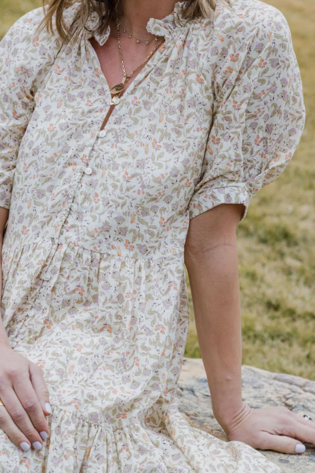 Ella Dress in Honey Blooms