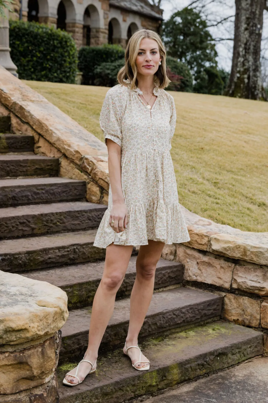 Ella Dress in Honey Blooms