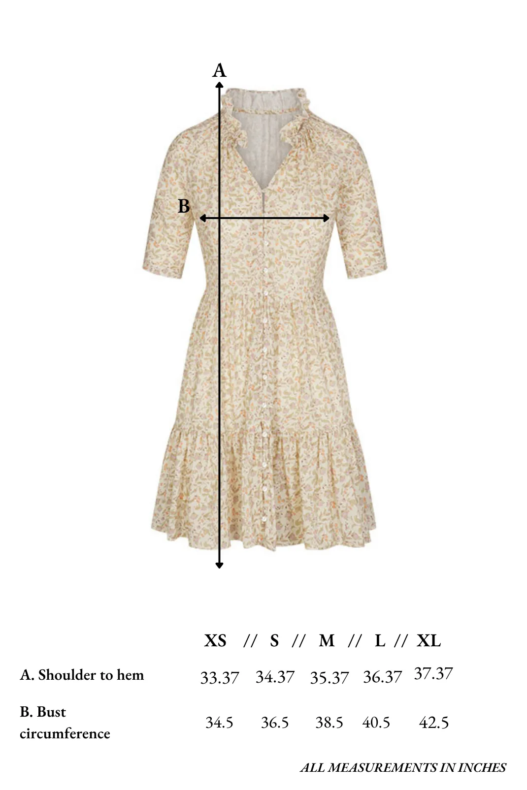 Ella Dress in Honey Blooms