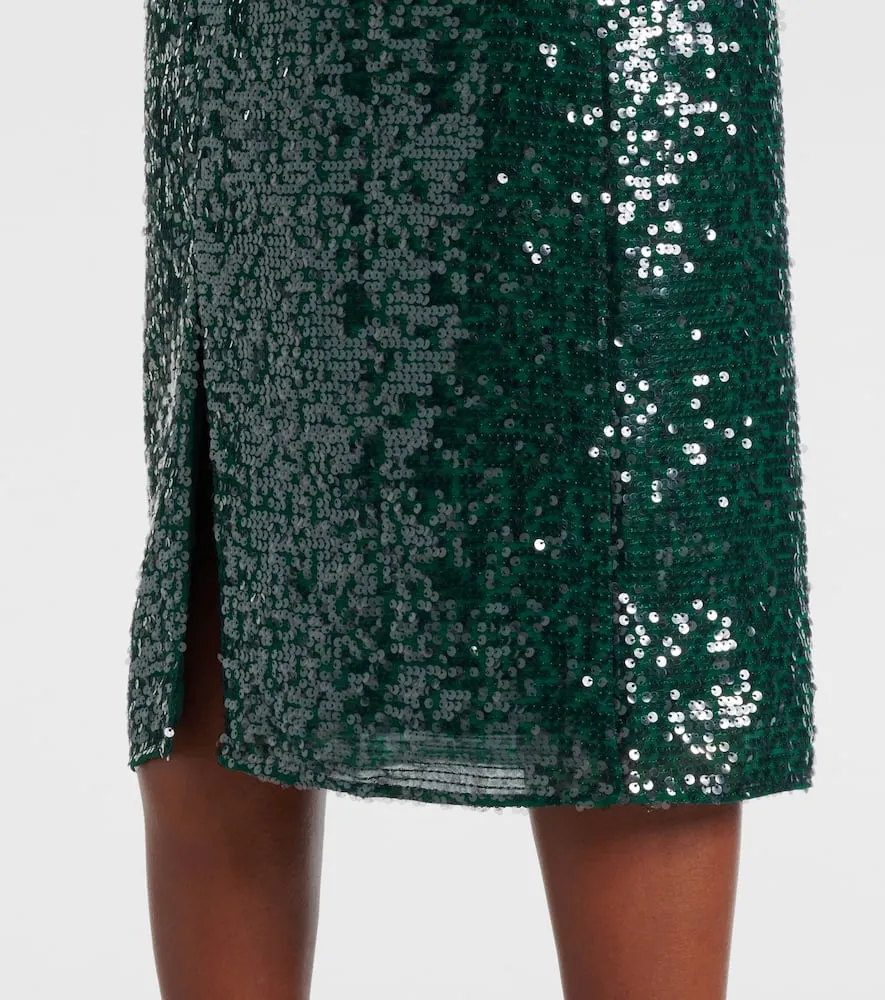 Erdem Sequined embellished pencil dress