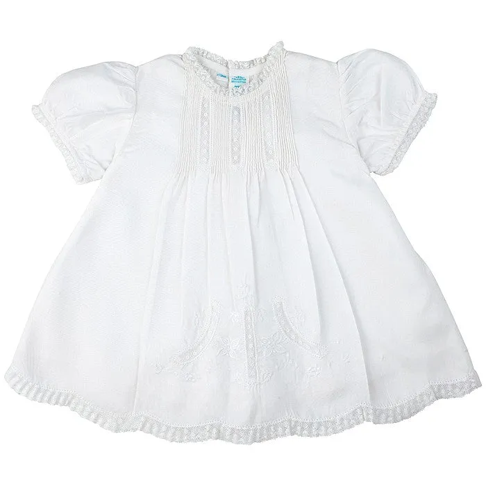 Feltman Brothers Infant Girls Sweet White Embroidered Slip Dress