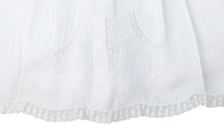 Feltman Brothers Infant Girls Sweet White Embroidered Slip Dress