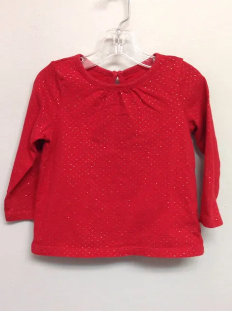 Gap Size 18M Red Pindot Cotton Infant Girls Onesies & Tees