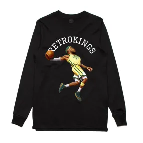 Retro Kings King James Black L/S Tee