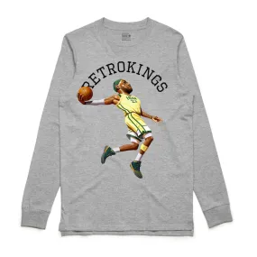 Retro Kings King James Grey L/S Tee