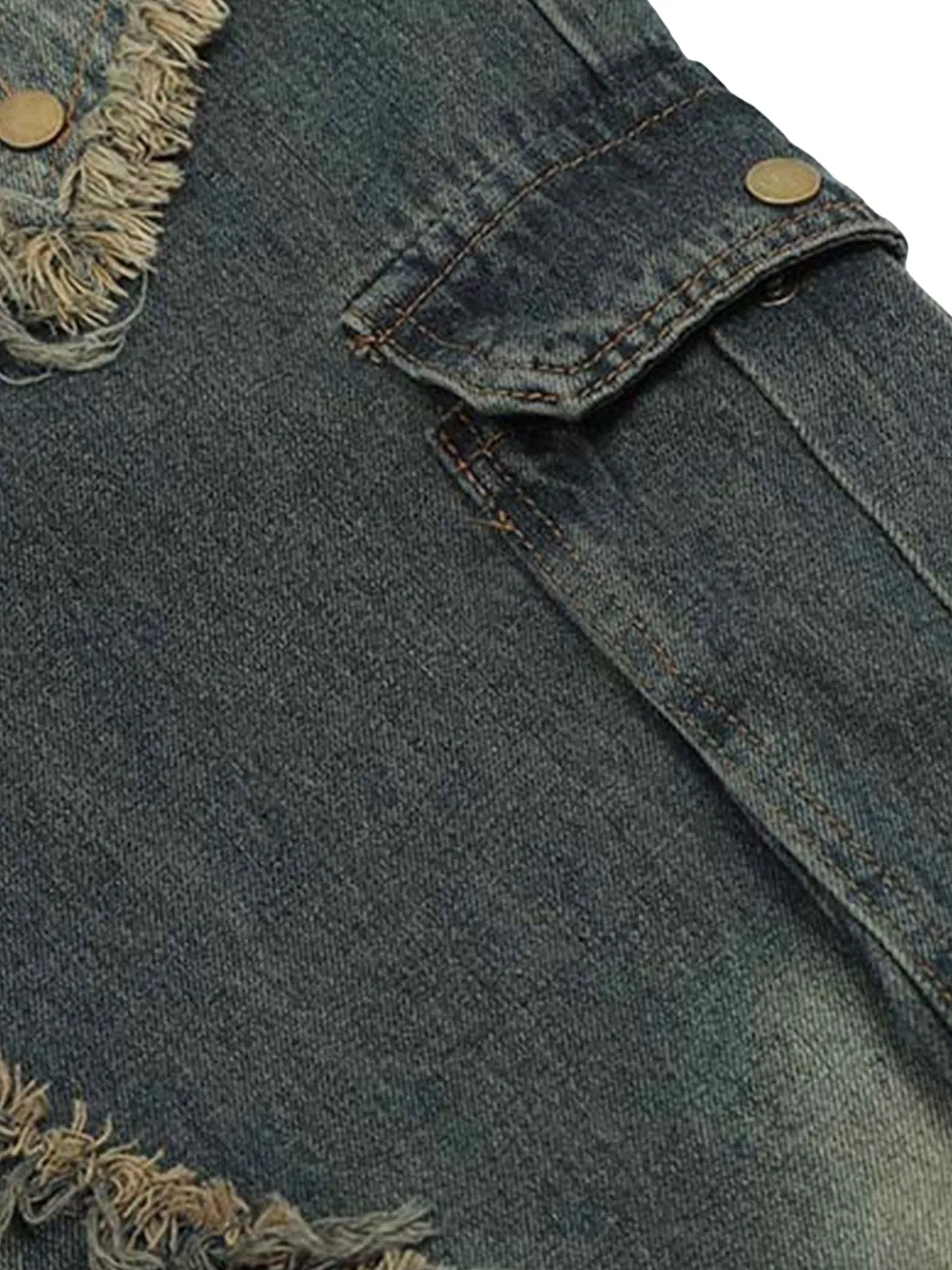 Sneakerhill Patch Embroidered Straight-leg Jeans - 1572