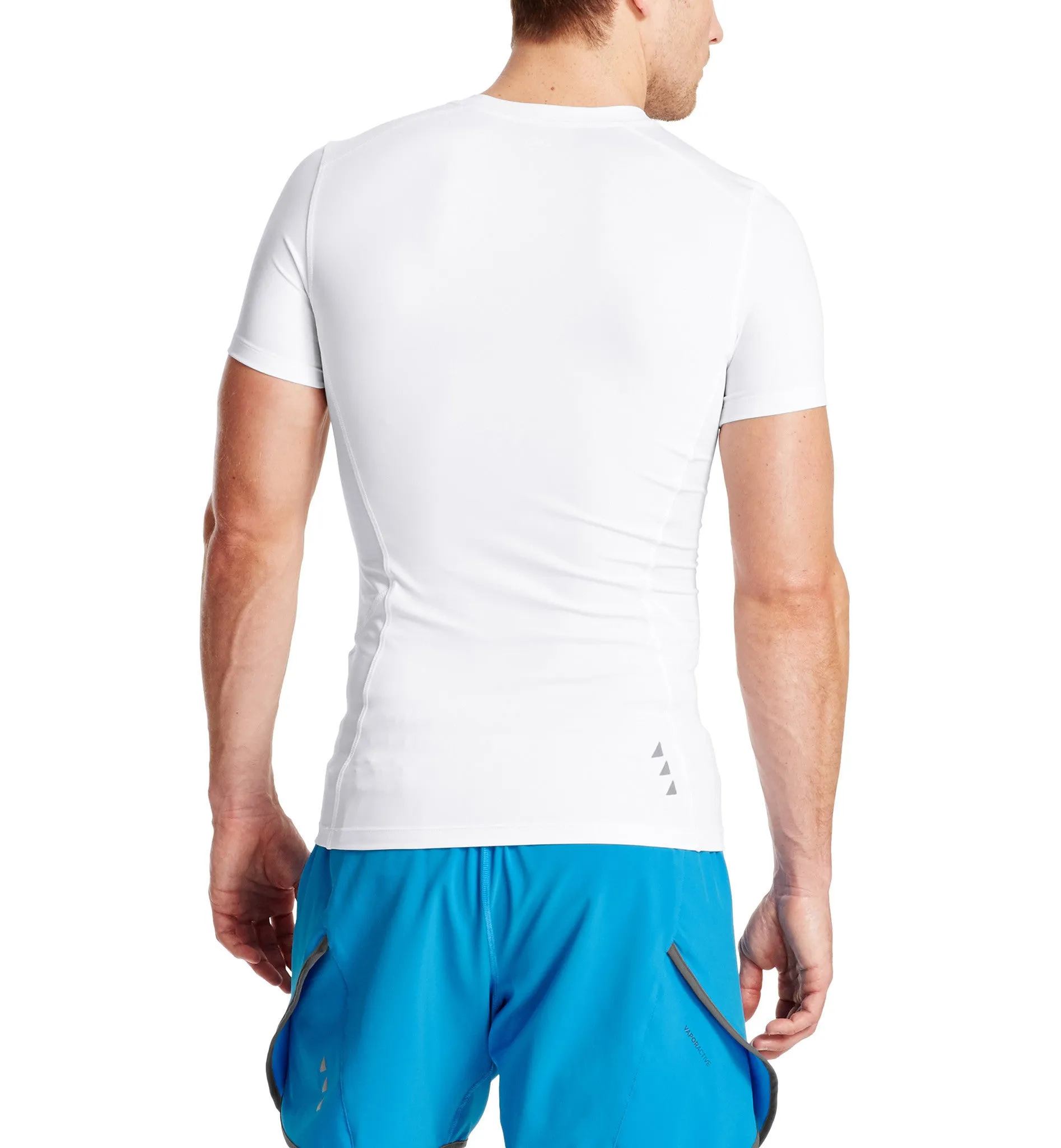 VaporActive Voltage Short Sleeve Compression Top | Bright White