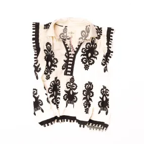 Women's Umgee Boho Embroidered Peplum Blouse K0197